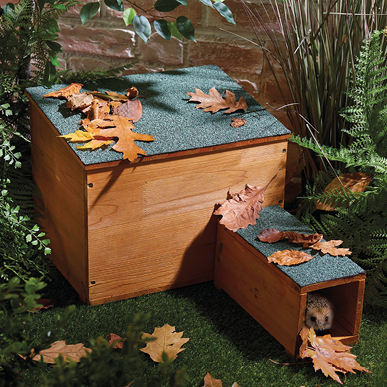 Hedgehog House with Felt Roof