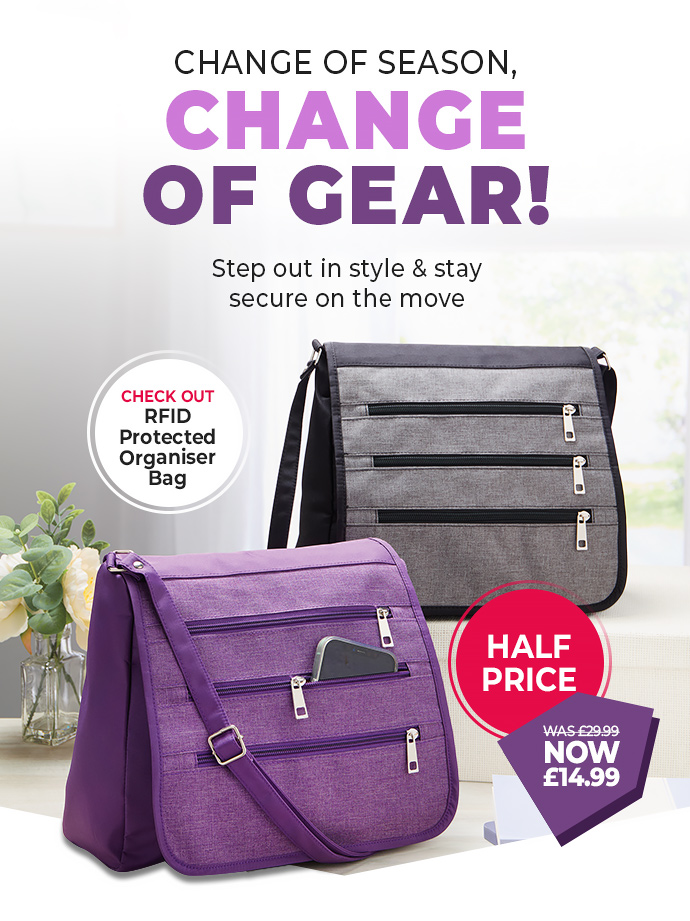 RFID Protected Organiser Bag