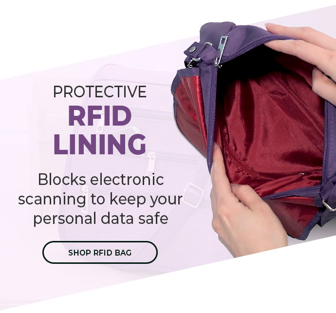 RFID Protected Organiser Bag