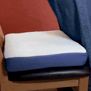 Sherpa Fleece Topped Gel Cushion