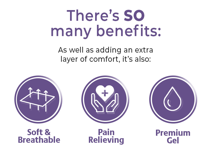 Sherpa Fleece Topped Gel Cushion