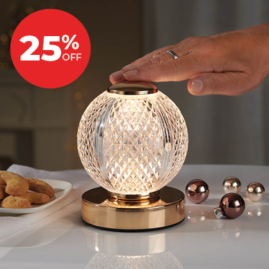 Rechargeable Crystal Touch Lamp