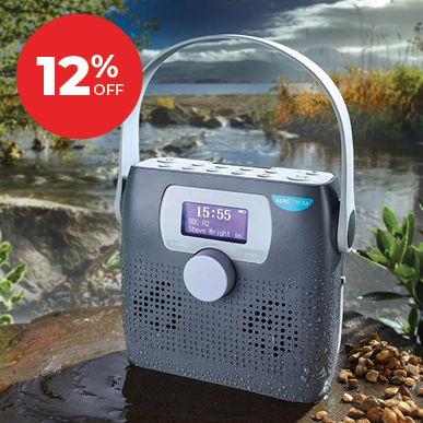 Aquagroove Showerproof Radio