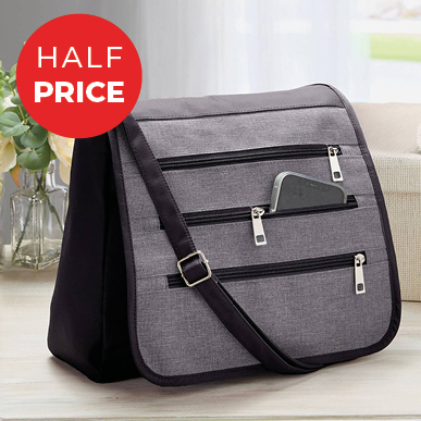 Black RFID Protected Organiser Bag