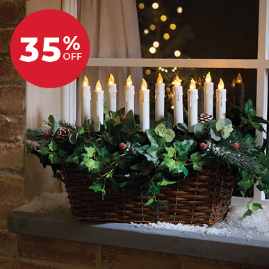 Set of 10 Solar Candle Stakes