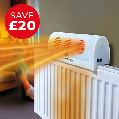Heatboost Pro Radiator Fan – Energy-Saving Heat Circulator - Buy 2 & Save £10