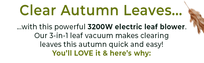3200W Electric Leaf Blower