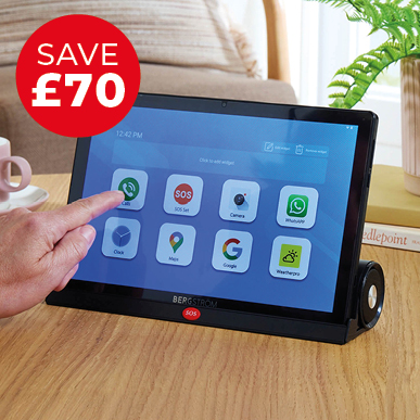 Easy Use Tablet with Stand & Built-in Speakers