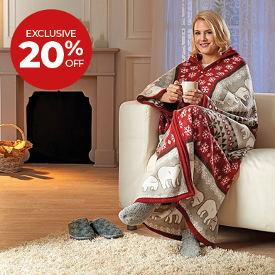 Red Fleece Cosy-Robe