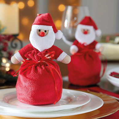 Set of 6 Santa Sacks