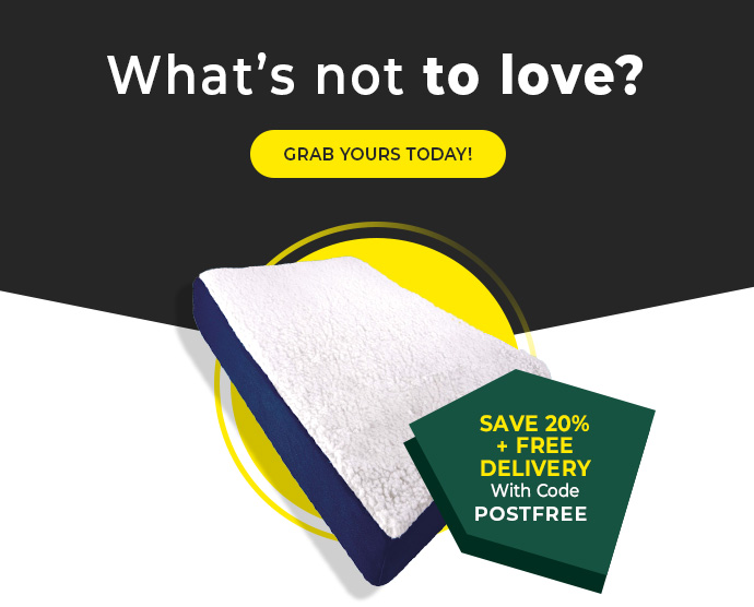 Sherpa Fleece Topped Gel Cushion