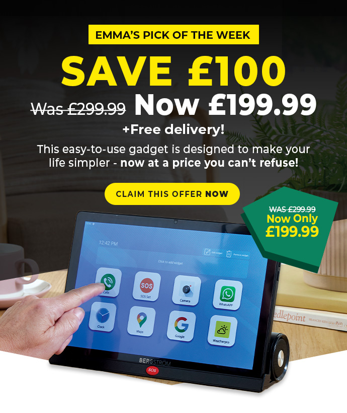 Easy Use Tablet with Stand & Built-in Speakers