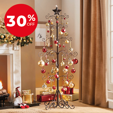 Floor-Standing Metal Xmas Tree