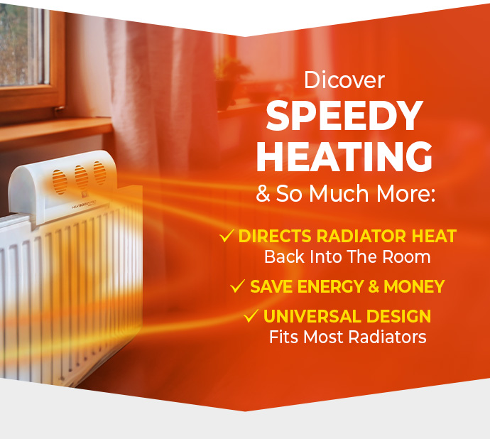 Heatboost Pro Radiator Fan – Energy-Saving Heat Circulator - Buy 2 & Save £10