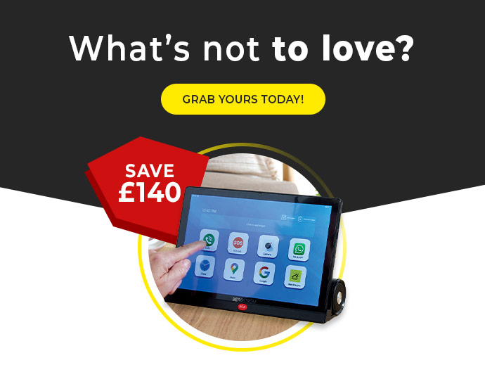 Easy Use Tablet with Stand & Built-in Speakers