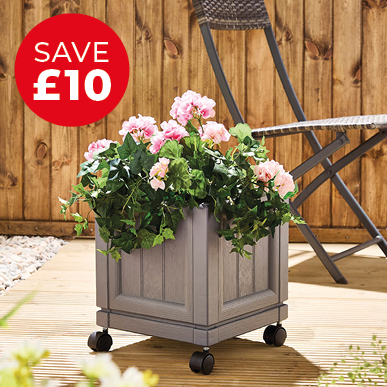 Square Wheeled Planter