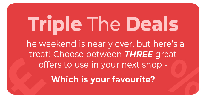 Free delivery, 20% off everything & 40% off £80 – start shopping now!