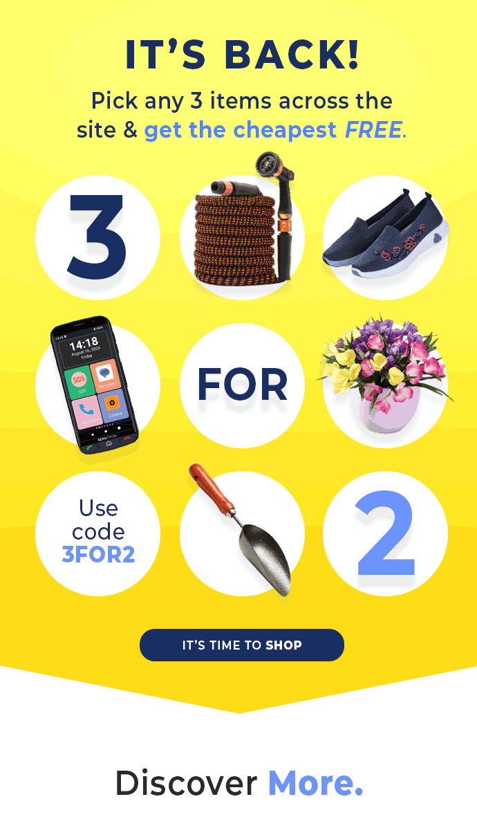 🎉 3 for 2 is ON – your cheapest treat is FREE!